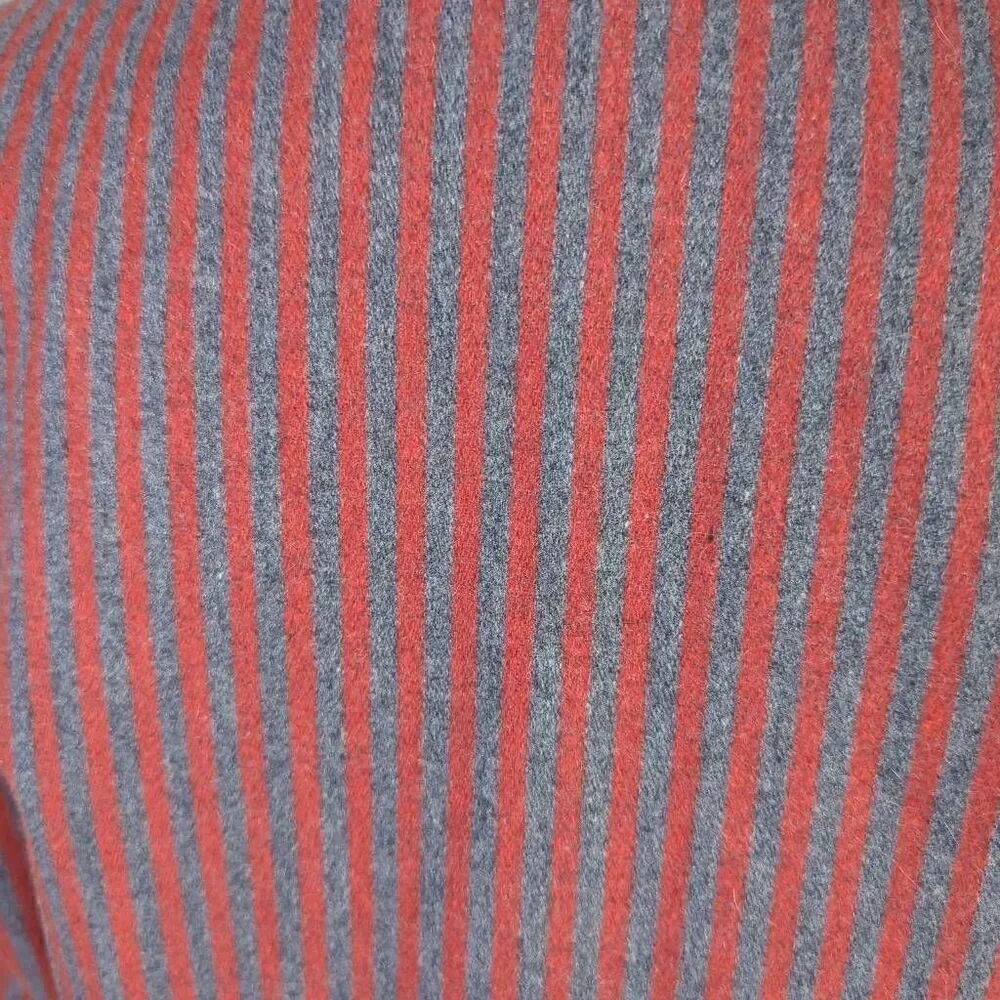 Marnie Womens Size 10 Two Button Closure Suit Jacket Red Blue Pinstripe Pockets